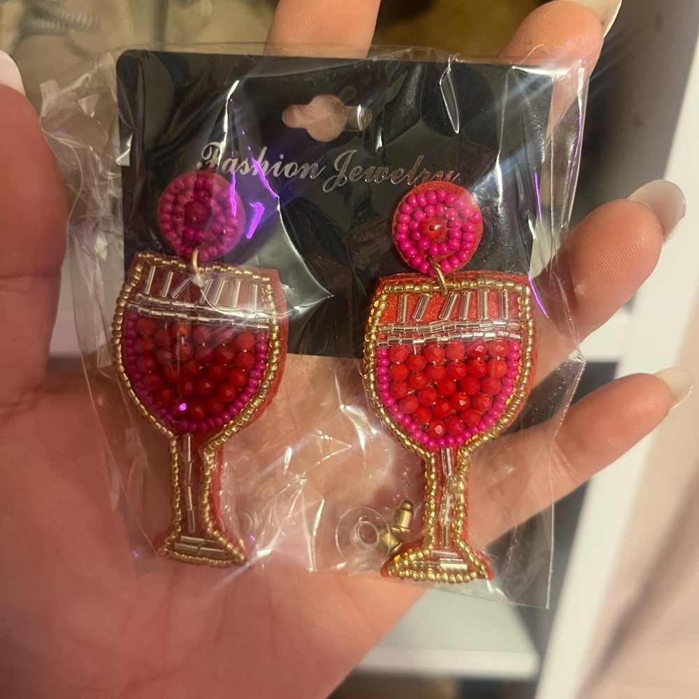 Brand new wine earrings!!!!